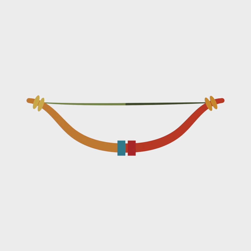 Ancient Style Bow 3D model