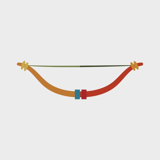 Ancient Style Bow 3D model