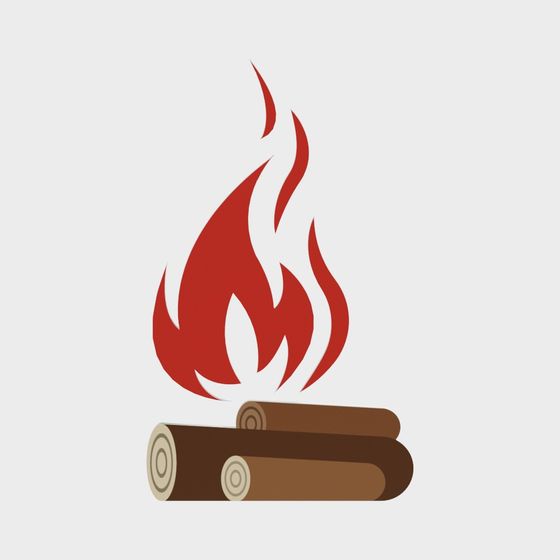 Low Poly Campfire 3D model