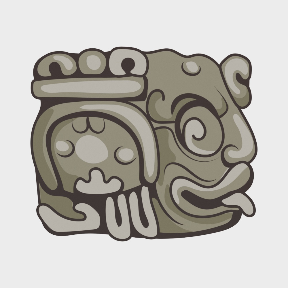 Ancient Maya-Inspired 3D Model