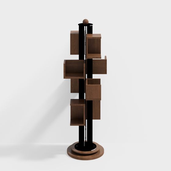 Abstract Bookshelf 3D model