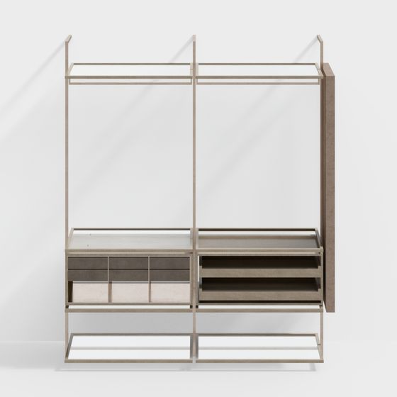 現代開放式衣櫃