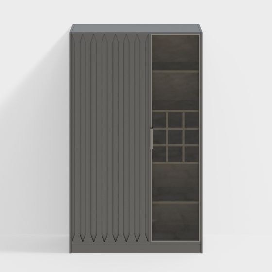 Minimalist Bookcase 3D model