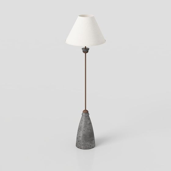 Unique Industrial Floor Lamp 3D model