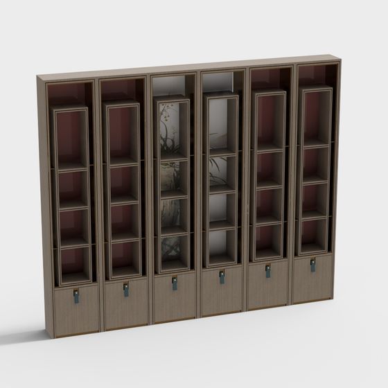 Artistic Storage 3D model Bookcase