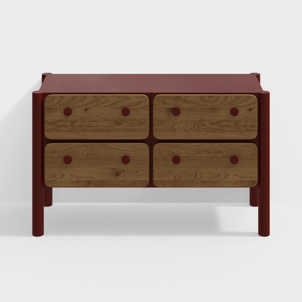 Mobile Laterale Moderno di Metà Secolo