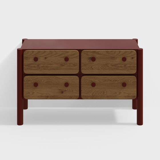 Mobile Laterale Moderno di Metà Secolo