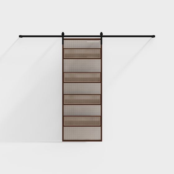 Elegant Barn Door 3D model for Contemporary Designs