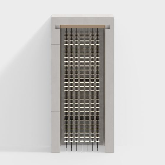 City Window Low Poly 3D model