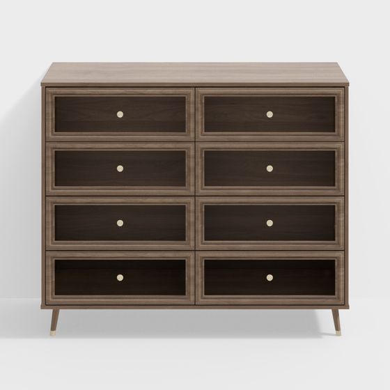 Mid-Century Modern Dresser 3D model