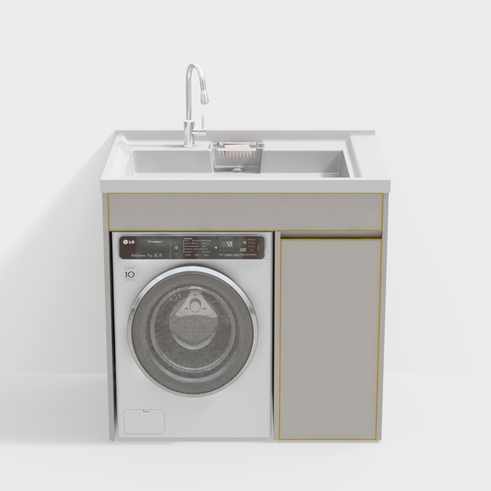 Современный шкаф для стиральной машины