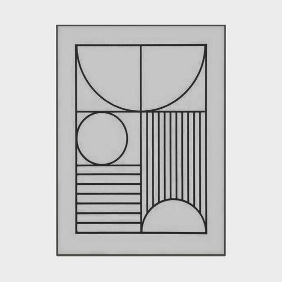 Abstract Geometric Framework 3D model