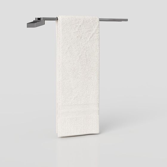 Minimalist Towel Rack 3D model