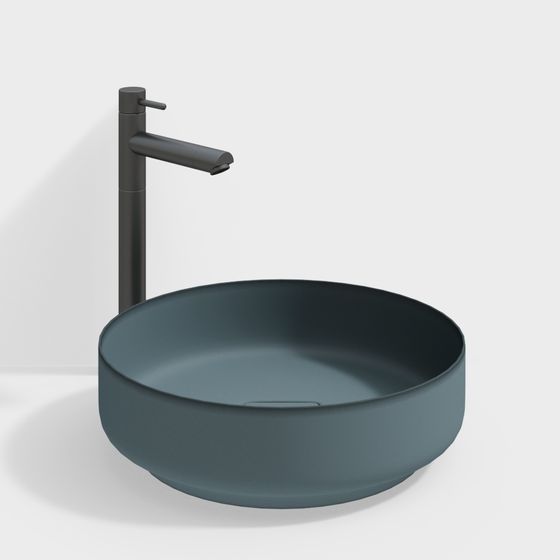 Modern Minimalist 3D Sink Model