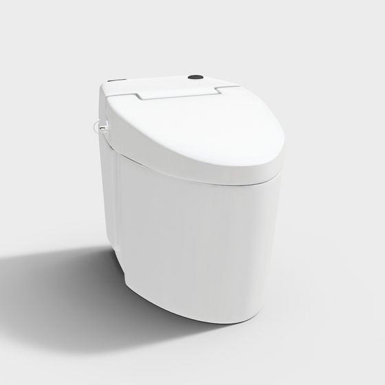 Modern Minimalist Smart Toilet 3D model
