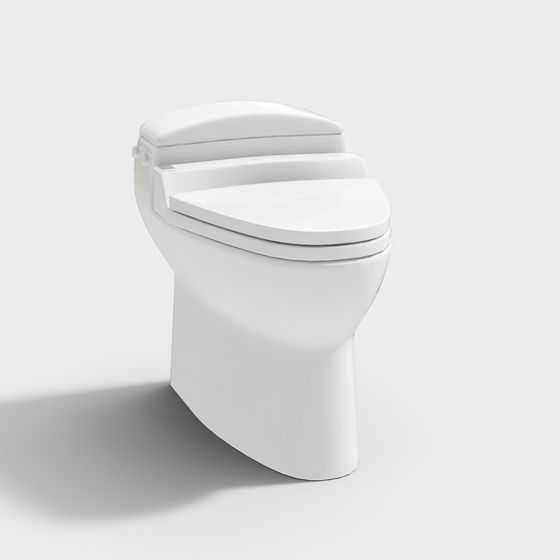 Minimalist Urban Toilet 3D model