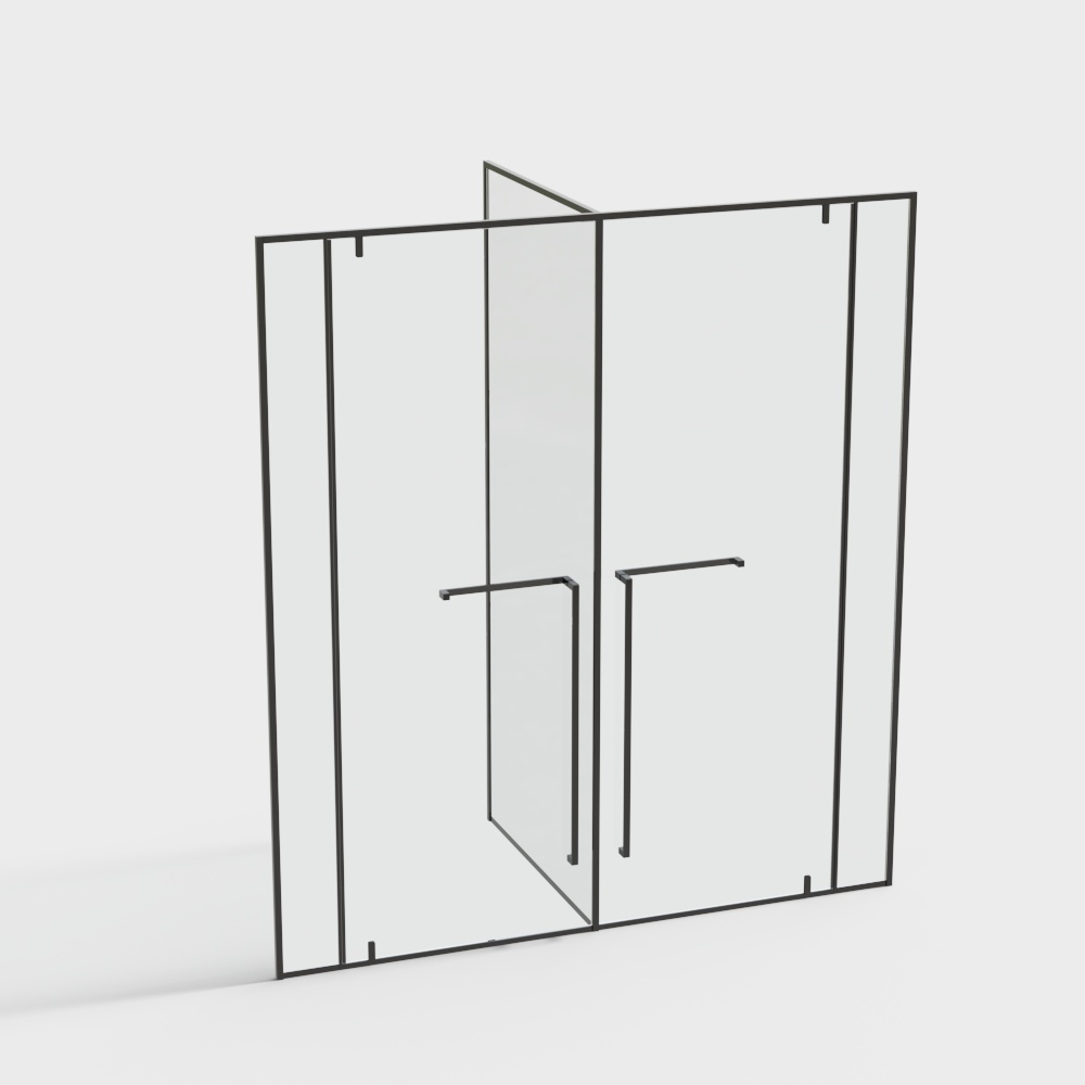 Paroi de salle de bain en verre