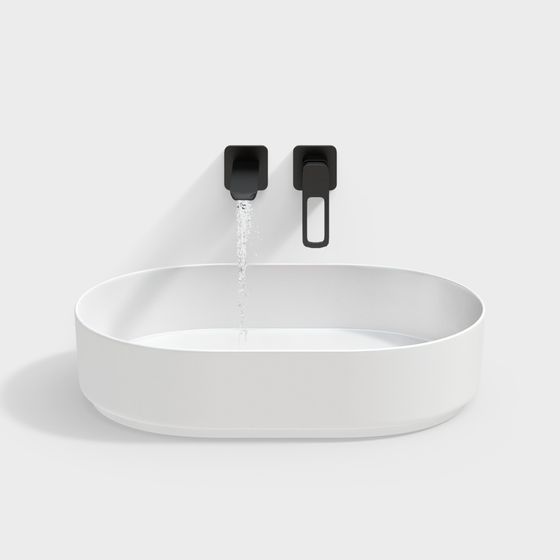 Water Rhythm Bathroom Sink 3D model