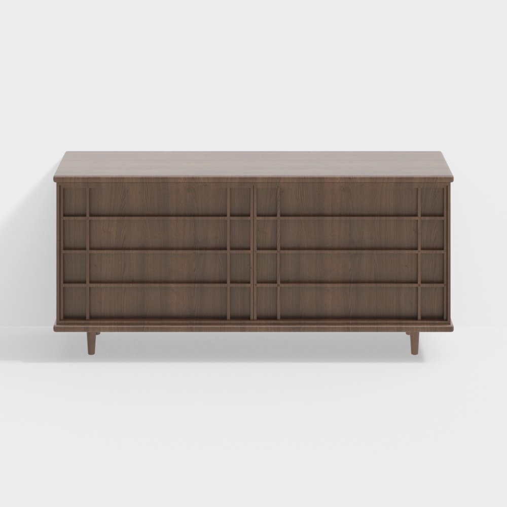 Un armadio con eleganza antica e design minimalista