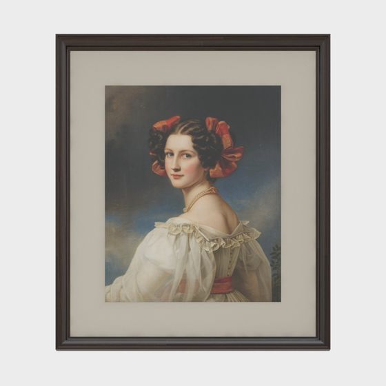 Victorian Elegance Portrait 3D model
