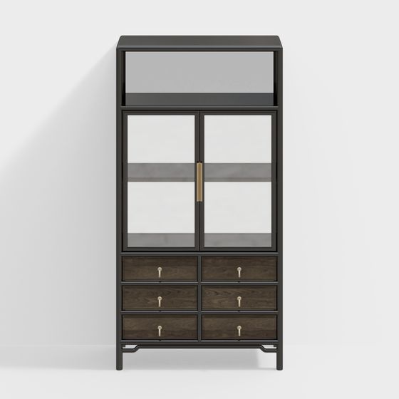 Modern Urban Display Cabinet 3D model
