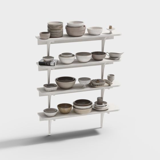 Étagère à ustensiles de cuisine moderne