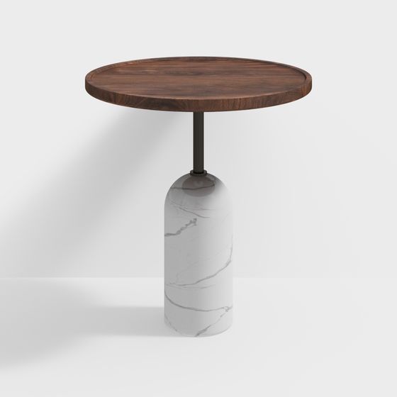 Elegant Round Table 3D model for Modern Interiors