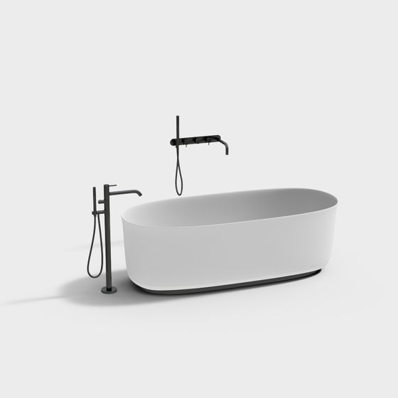Modern Minimalist Bathtub 3D model