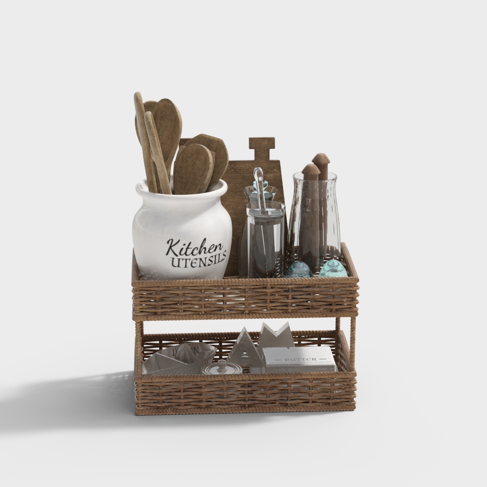 Mid-Century Modern Tableware Set Ornament