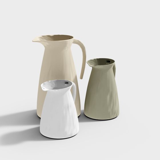 Stylish Streamlined Kettle 3D Model for Various Projects