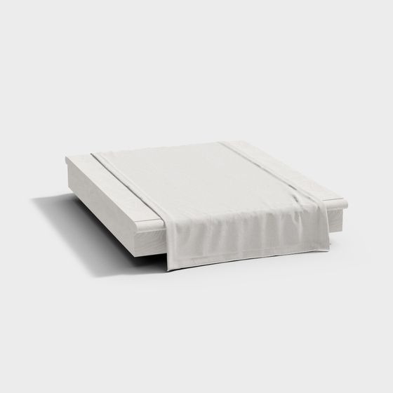 Minimalist Bed Frame 3D model