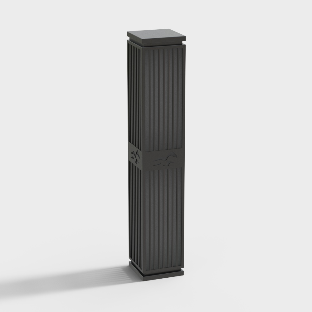 Lámpara de Jardín Negra Moderna