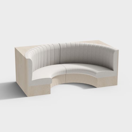 Elegant Low-Polygon Sofa Chair 3D model