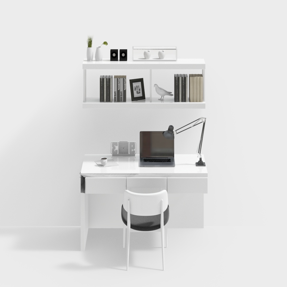 Modern simple desk combination