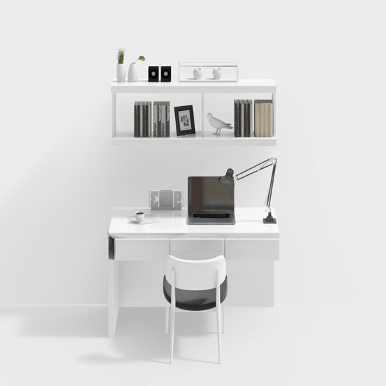 Minimalist Workspace 3D model