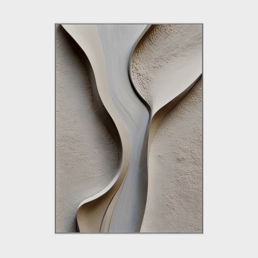 Peinture murale artistique en relief