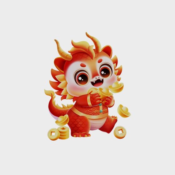 Autocollant mural silhouette de dragon