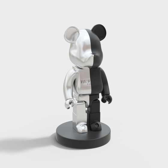 Hermès Bear Low-Poly 3D Model