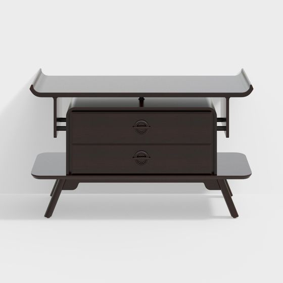 Mid-Century Modern Console 3D model
