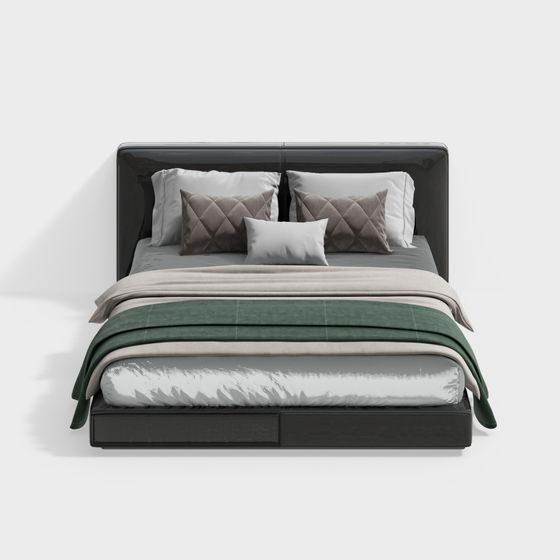 Urban Retreat 3D Model Bed