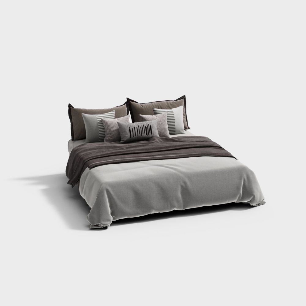 Modern Double Bed Set