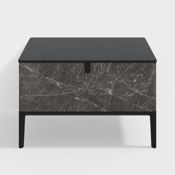 Urban Night Shadow Bedside Table 3D model