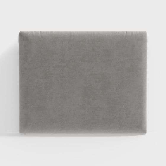 Modern Soft Package Background Wall 3D Model in Gray
