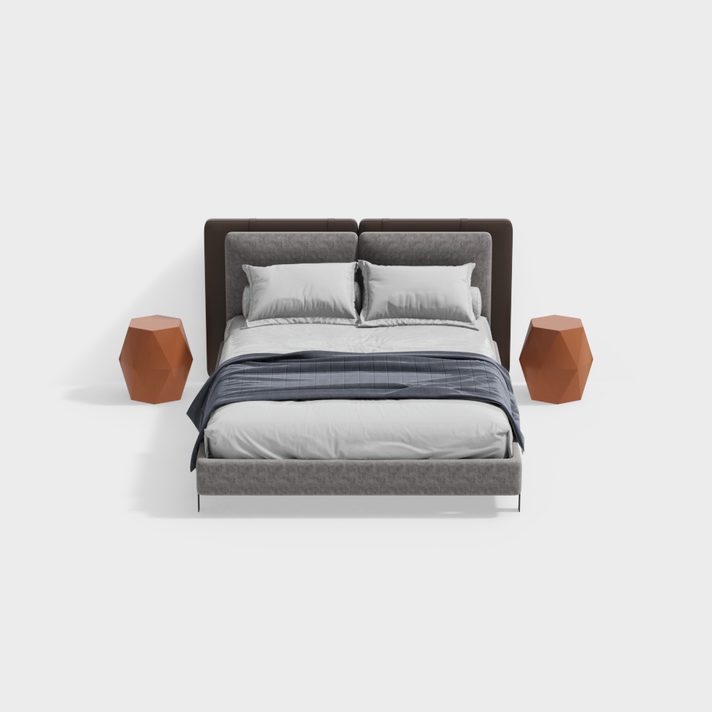 Modern Double Bed Set