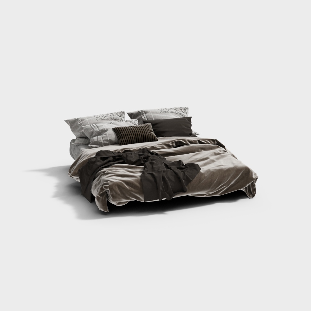 ผ้าปูที่นอนคู่สไตล์โมเดิร์น