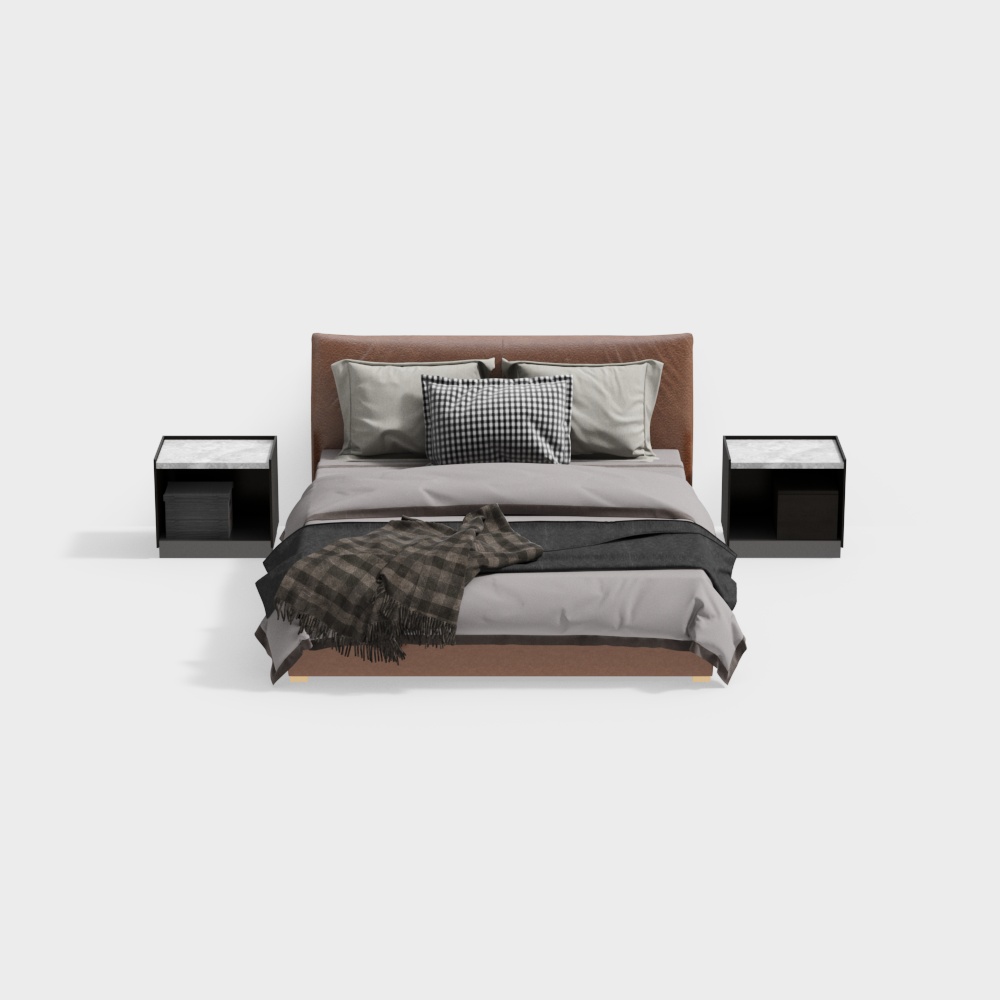 Conjunto de cama doble moderna