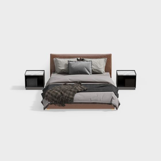 Conjunto de cama doble moderna