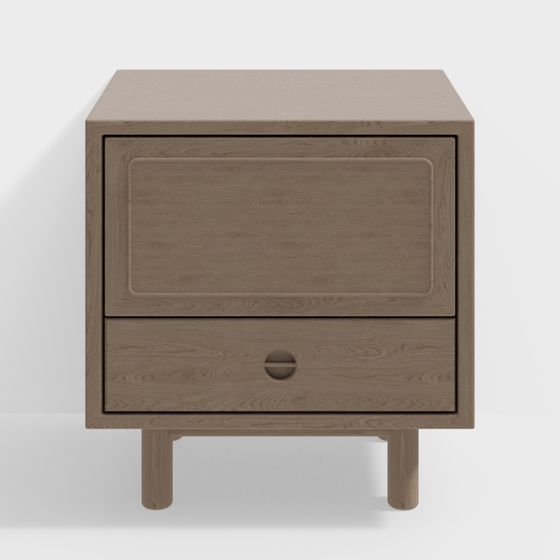 Minimalist Modern Nightstand 3D model