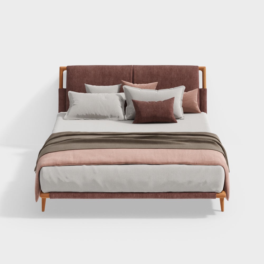 Urban Retreat 3D model Bed for Modern Interiors