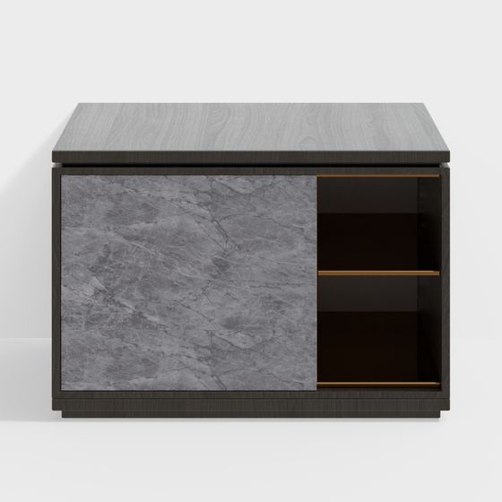 Urban Corner Cabinet 3D model for Modern Spaces